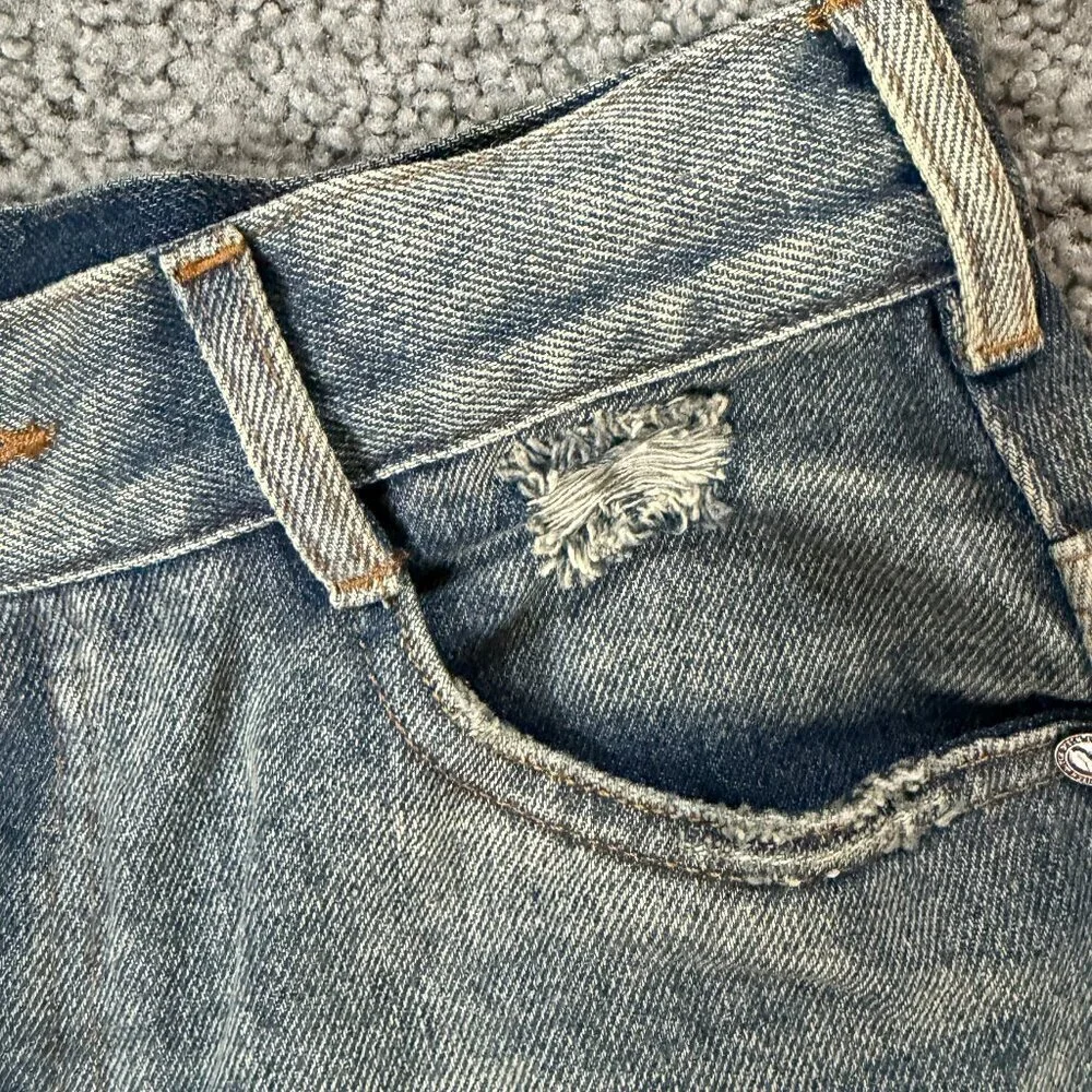 Ditch Baggy Denim Jeans in Blue Stone Wash in Sz. 28x28 - Skater - Excel. Cond.